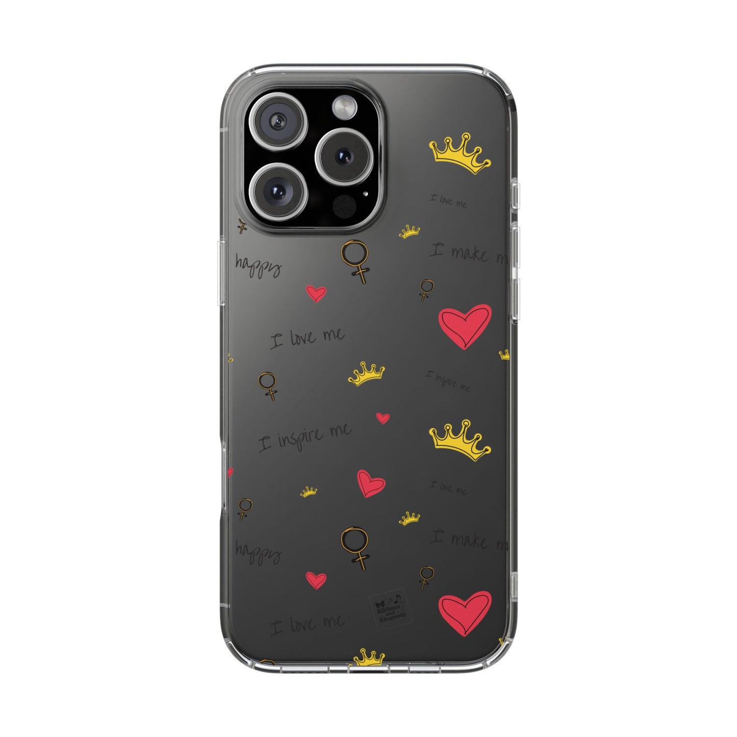 Phone Case - Cute Girly Clear Design