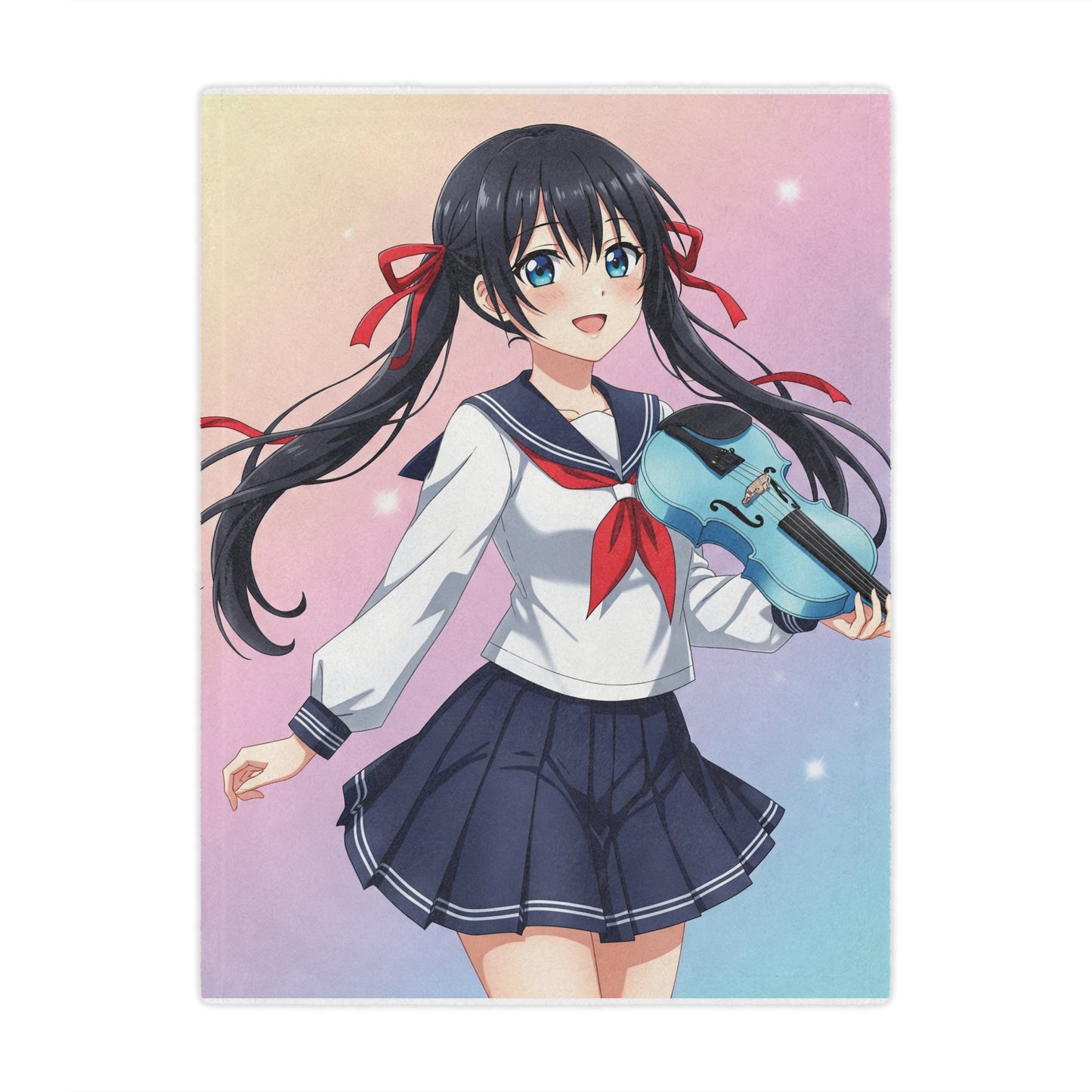 Charming Minky Blanket - Cozy Anime Vibes, Perfect Gift for Fans, Soft Blanket for Kids, Snuggly Throw for Any Occasion, Cute Decor