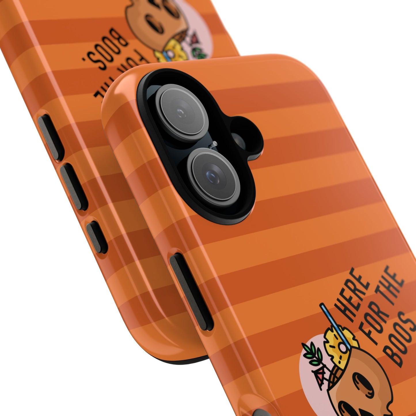 Spooky Season Phone Case, Here for the Boos, Trick or Treat Gifts, Fun Pumpkin Design