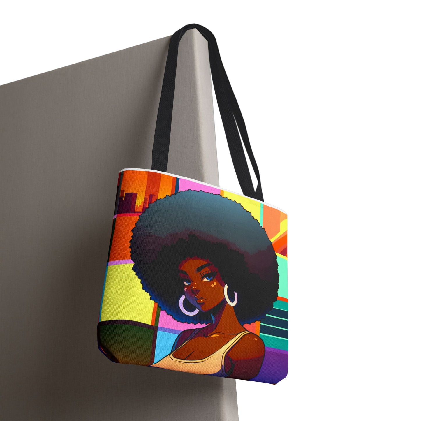 Vibrant Afro-Inspired Art Tote Bag | Stylish Eco-Friendly