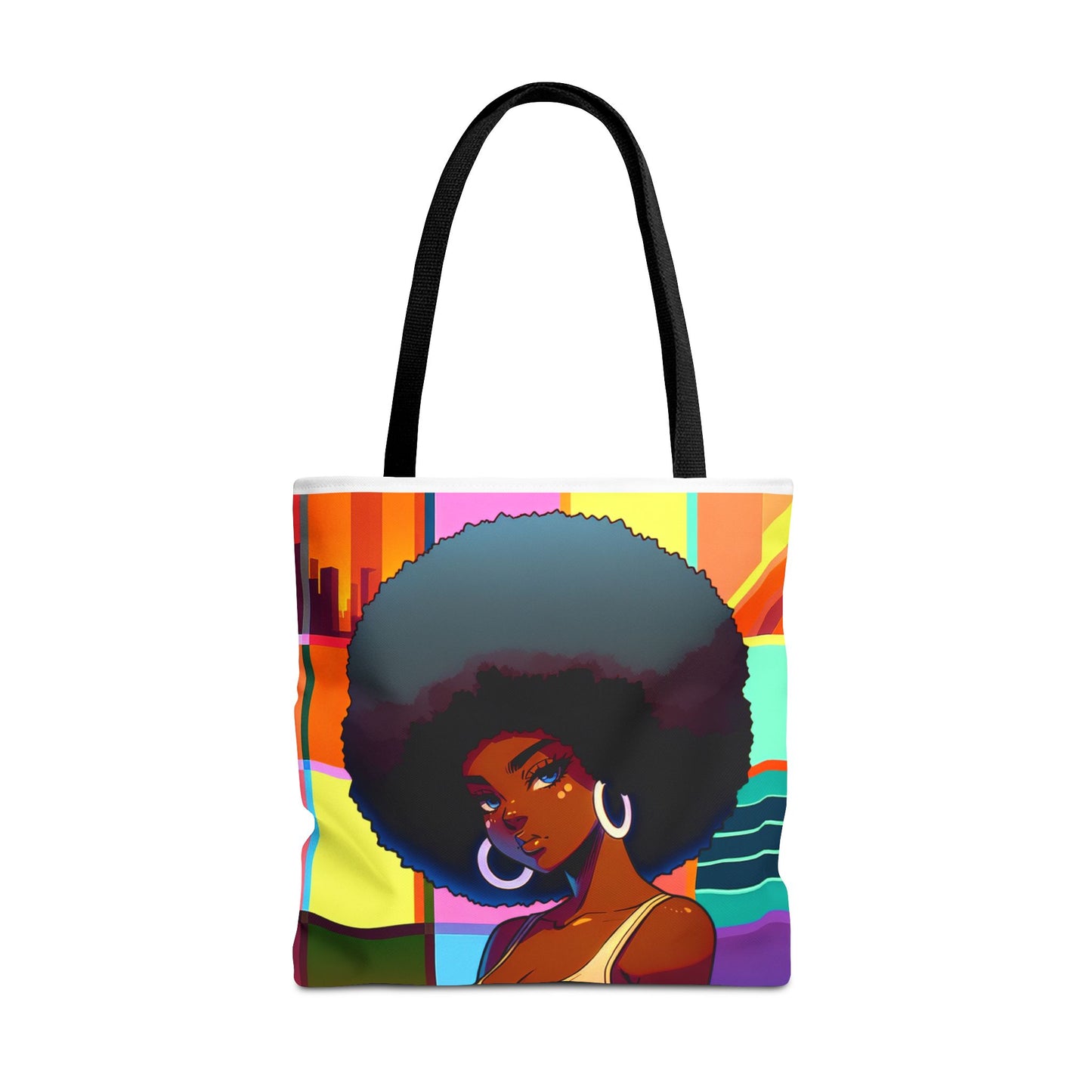 Vibrant Afro-Inspired Art Tote Bag | Stylish Eco-Friendly