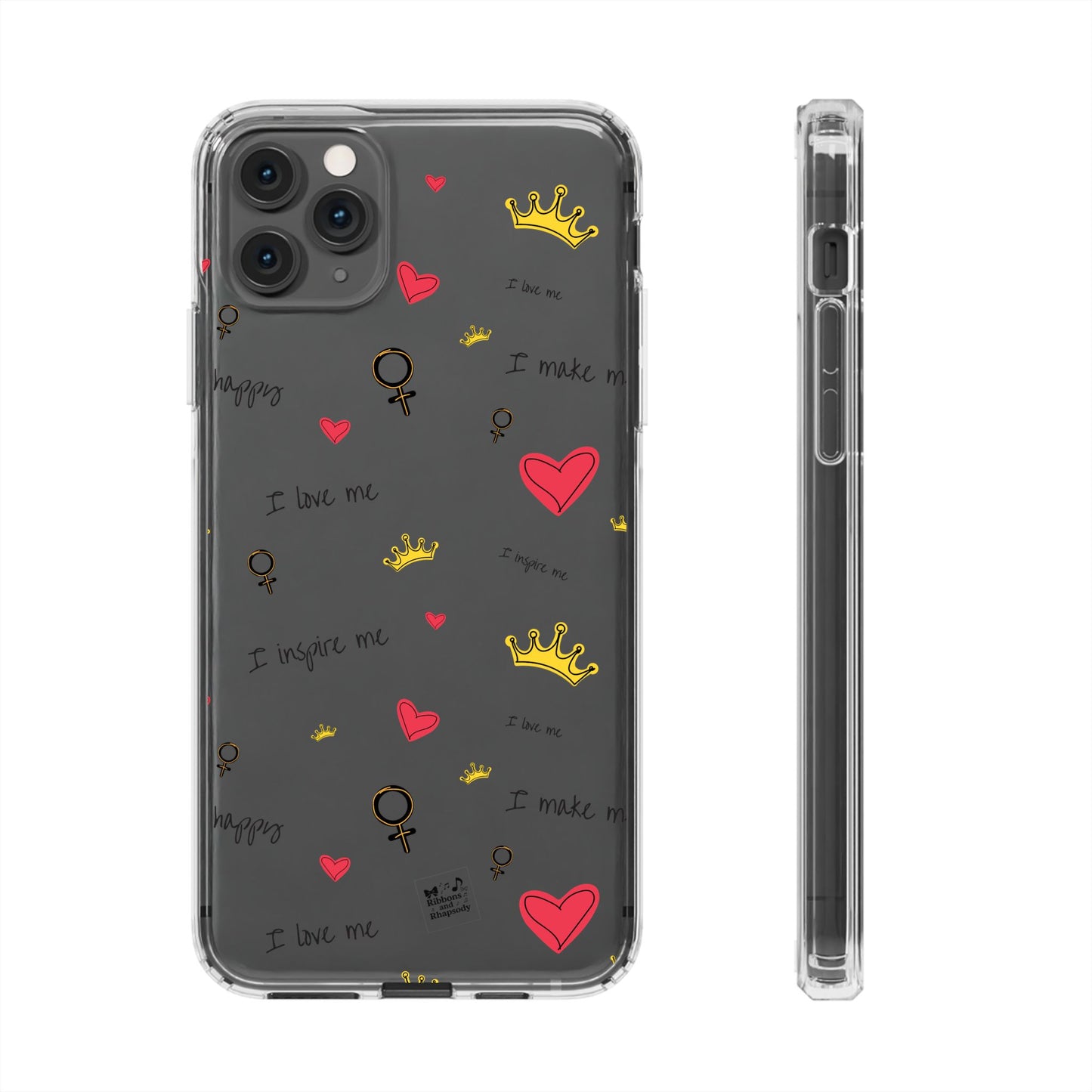 Phone Case - Cute Girly Clear Design