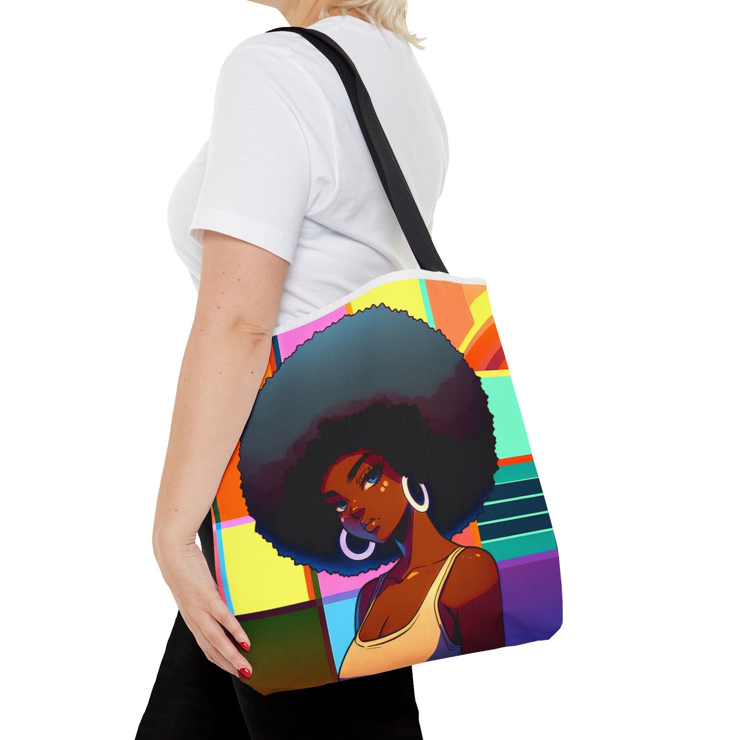 Vibrant Afro-Inspired Art Tote Bag | Stylish Eco-Friendly