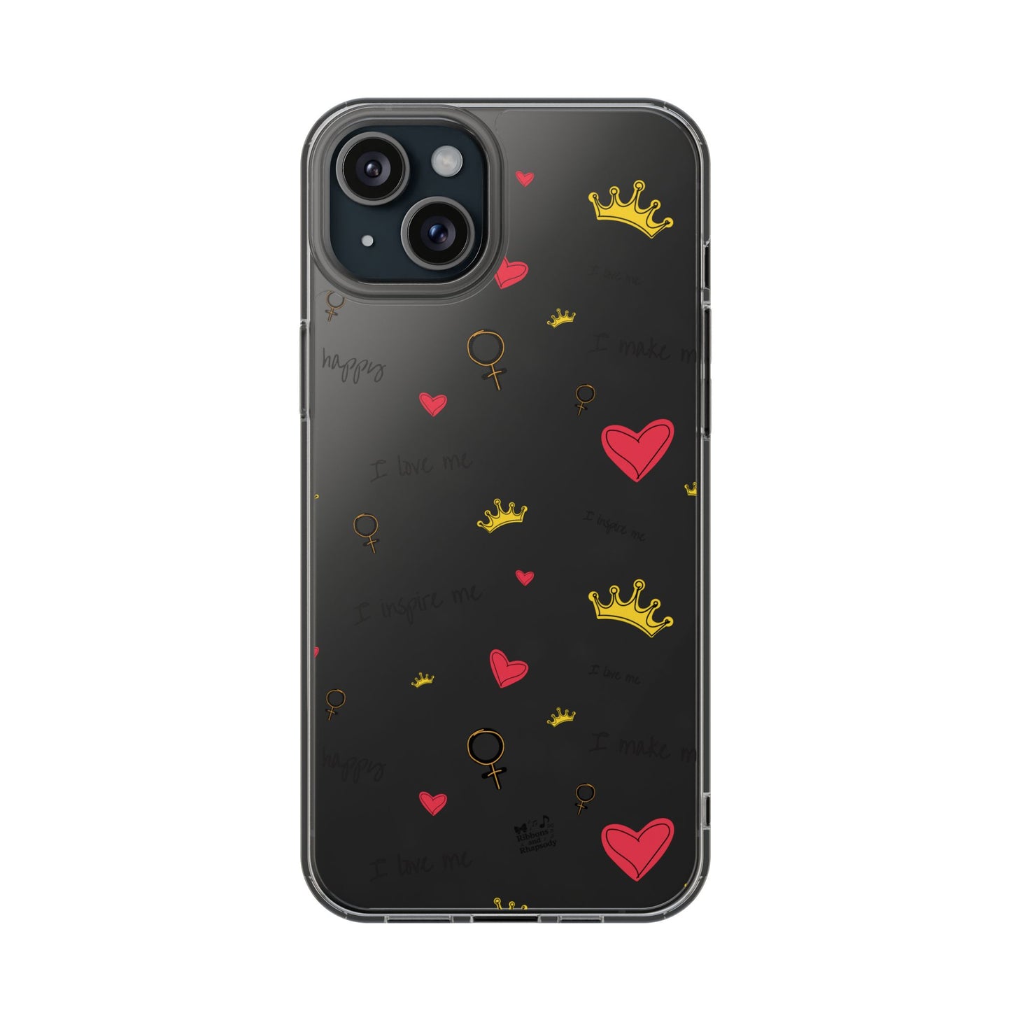 Phone Case - Cute Girly Clear Design