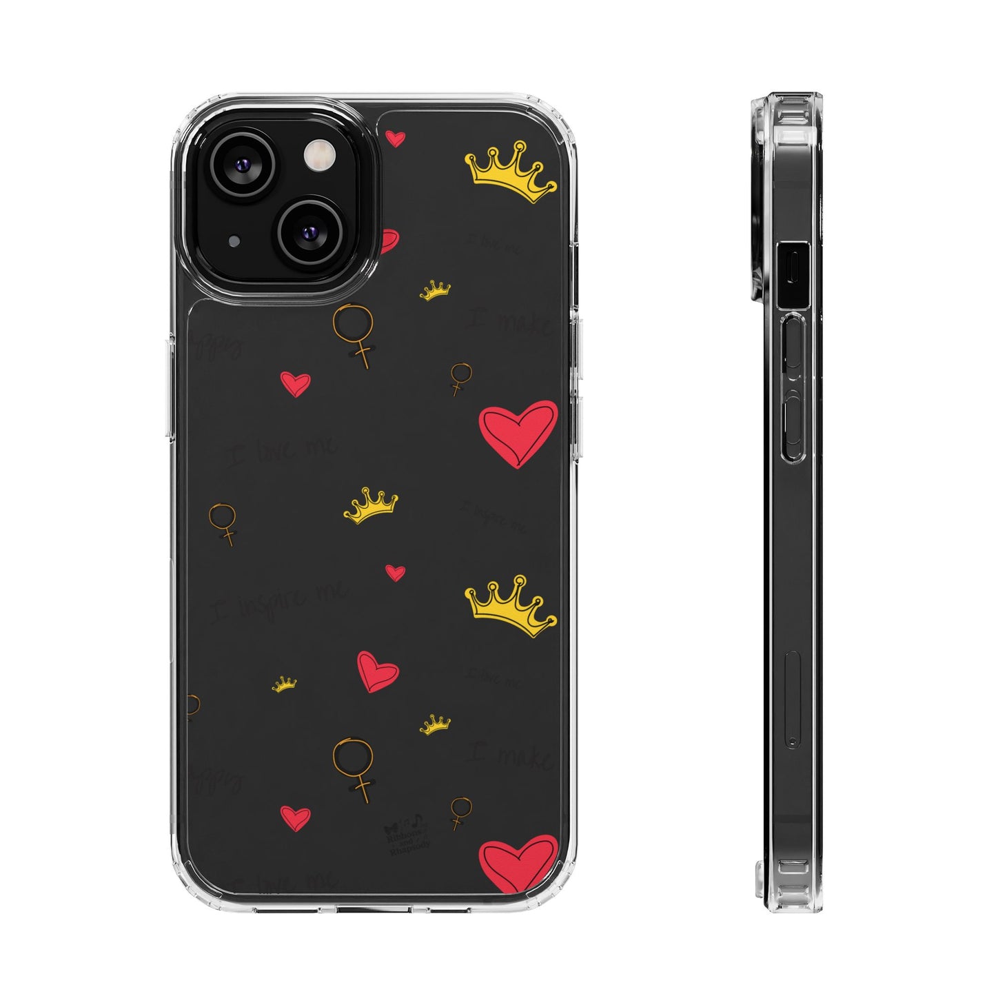 Phone Case - Cute Girly Clear Design