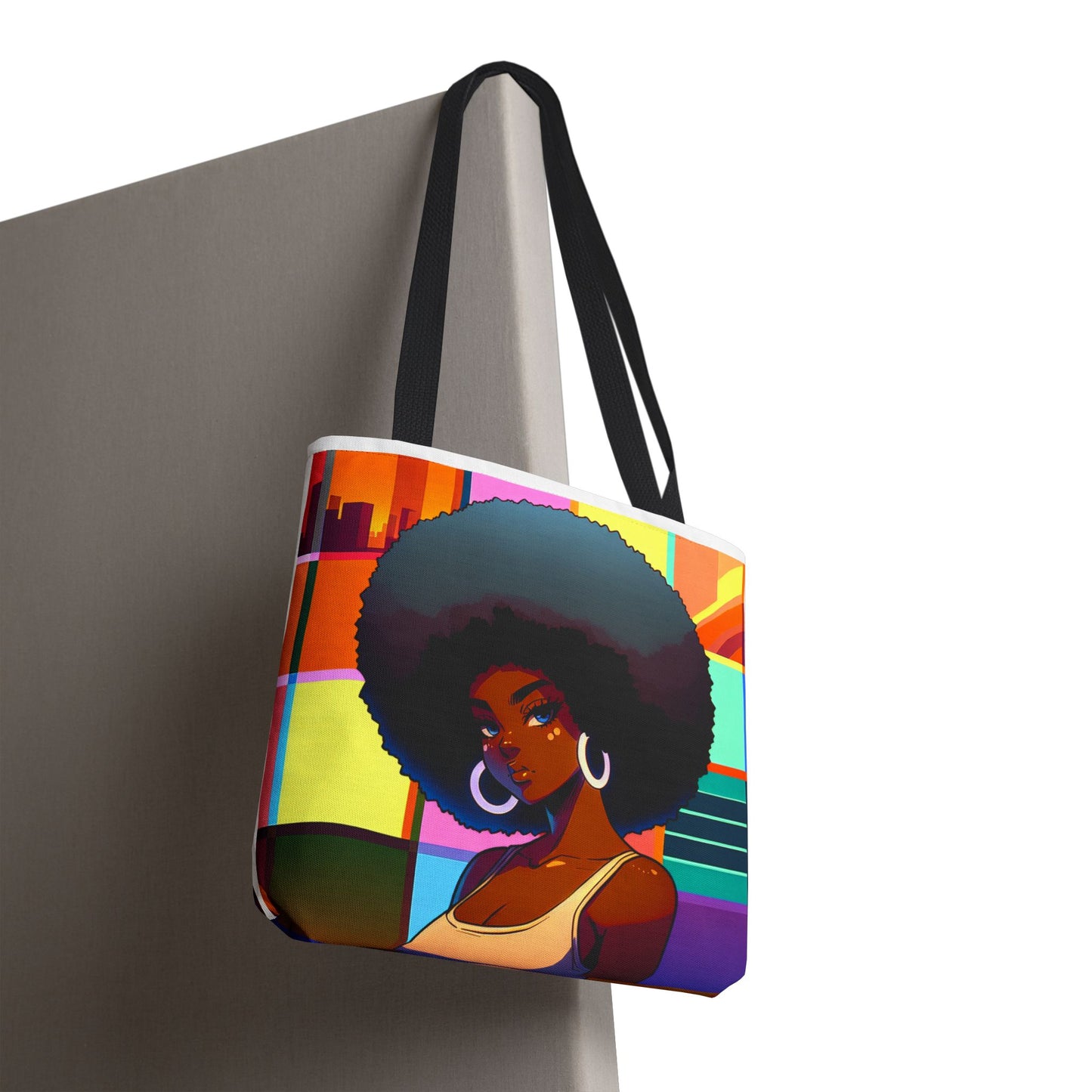 Vibrant Afro-Inspired Art Tote Bag | Stylish Eco-Friendly