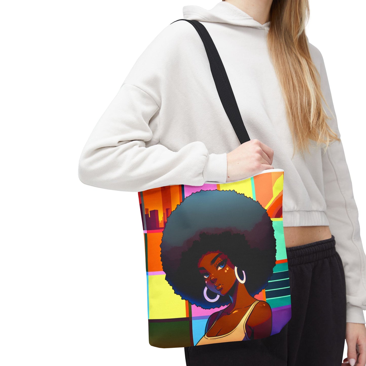 Vibrant Afro-Inspired Art Tote Bag | Stylish Eco-Friendly