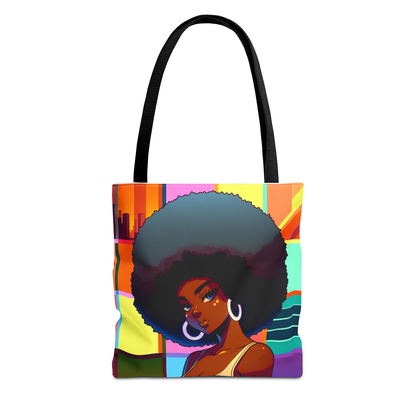 Vibrant Afro-Inspired Art Tote Bag | Stylish Eco-Friendly