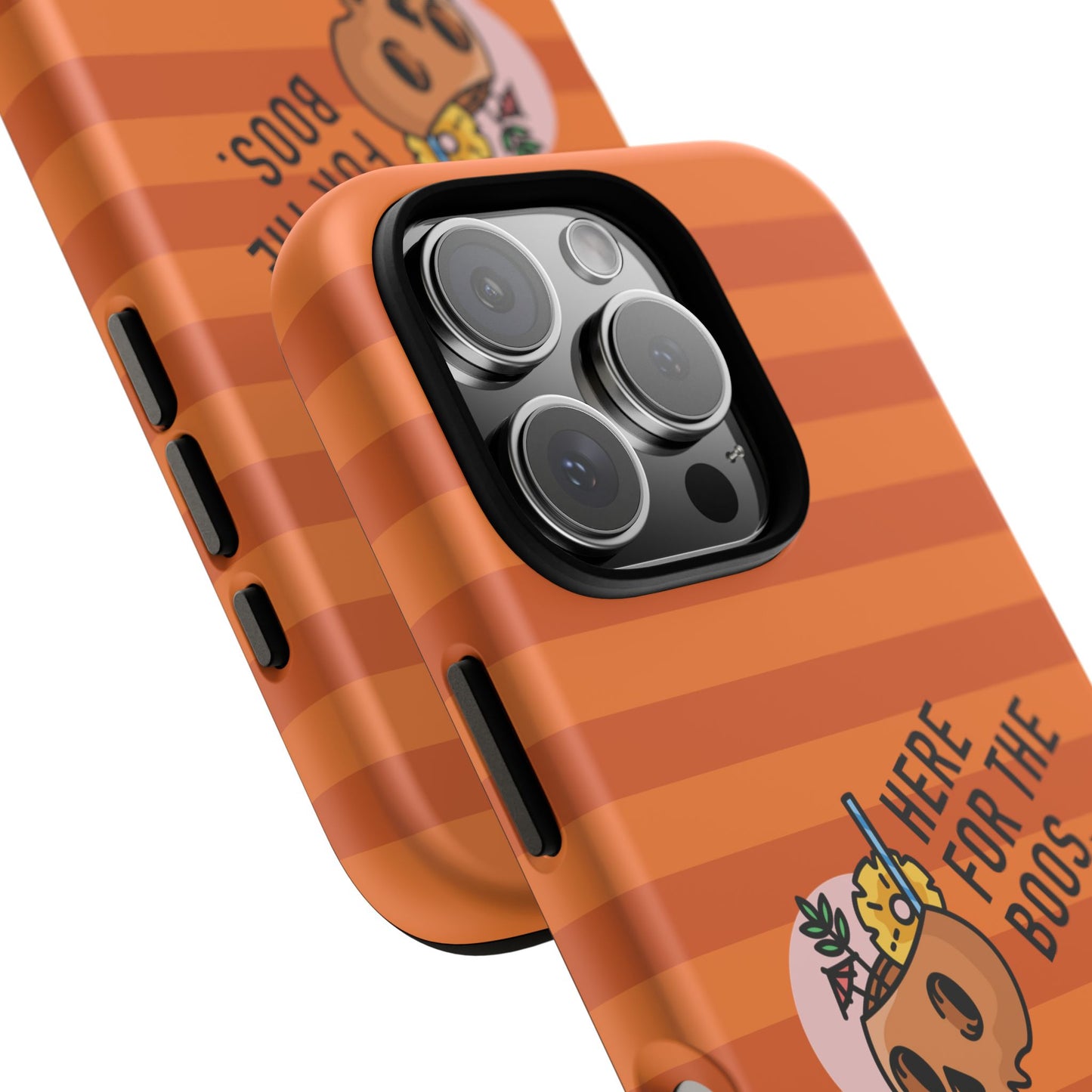 Spooky Season Phone Case, Here for the Boos, Trick or Treat Gifts, Fun Pumpkin Design