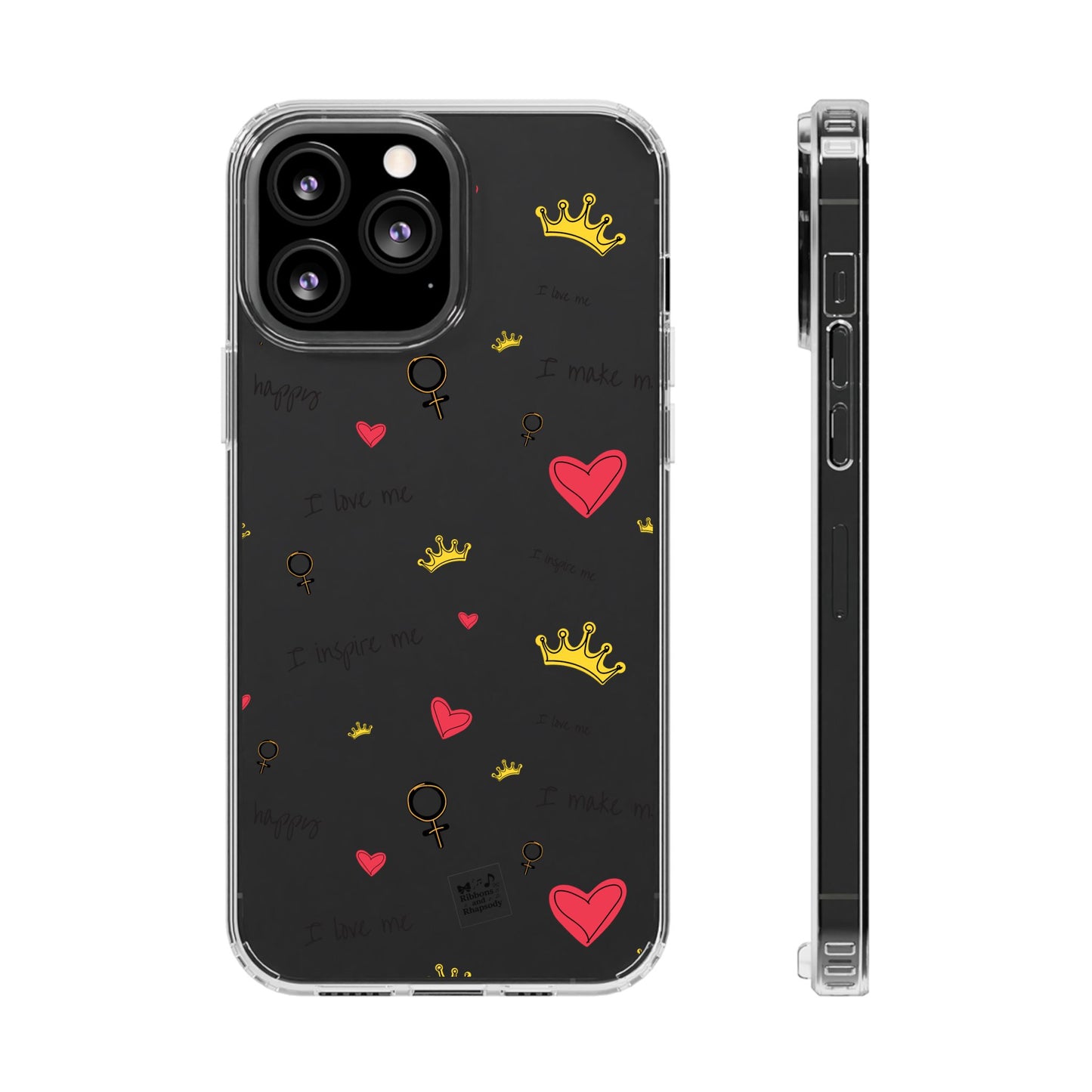 Phone Case - Cute Girly Clear Design