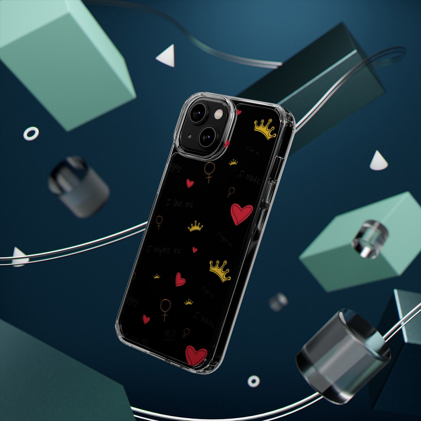 Phone Case - Cute Girly Clear Design