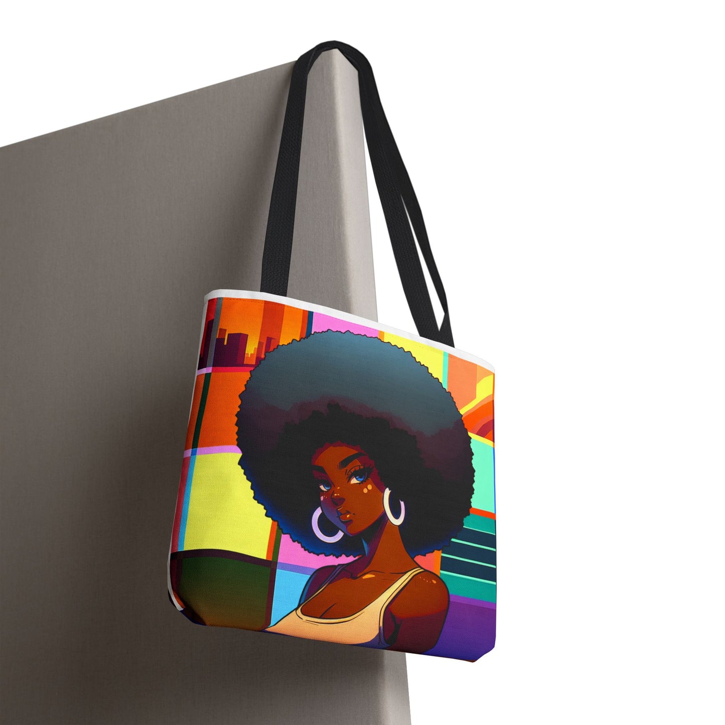 Vibrant Afro-Inspired Art Tote Bag | Stylish Eco-Friendly