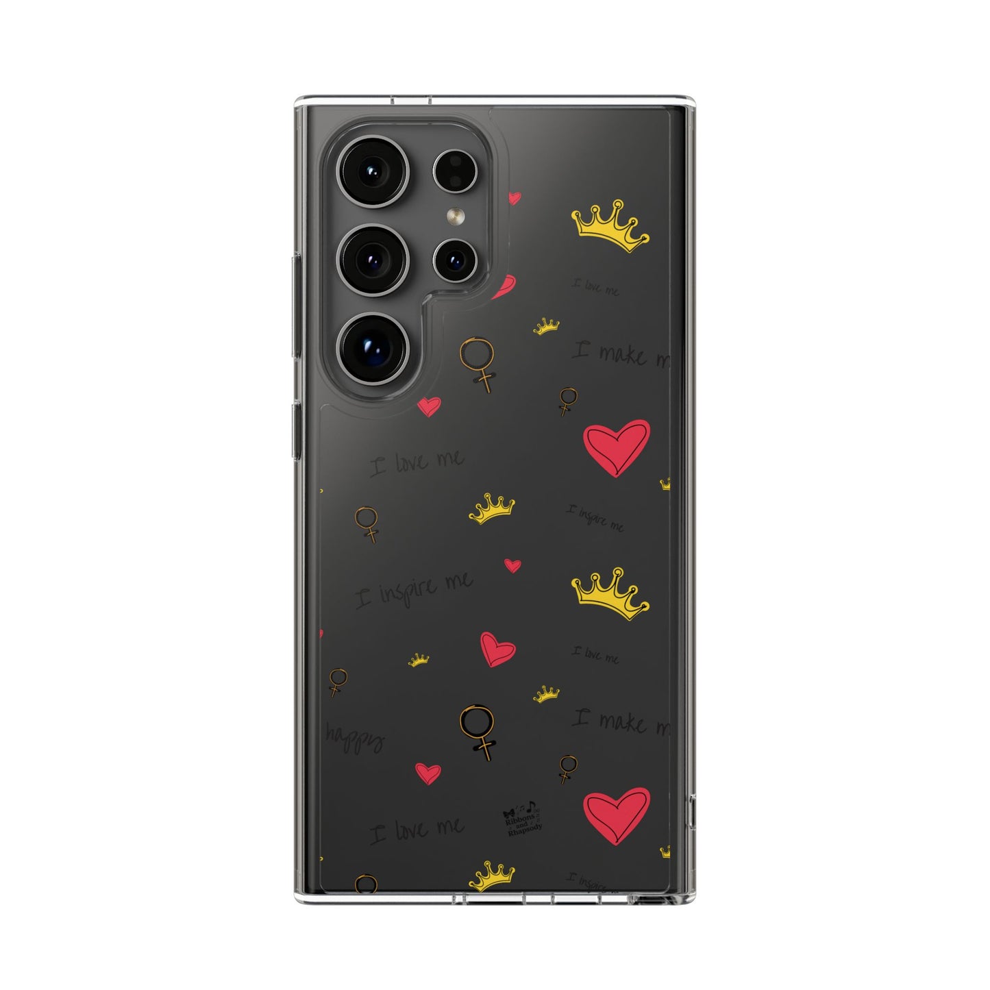 Phone Case - Cute Girly Clear Design