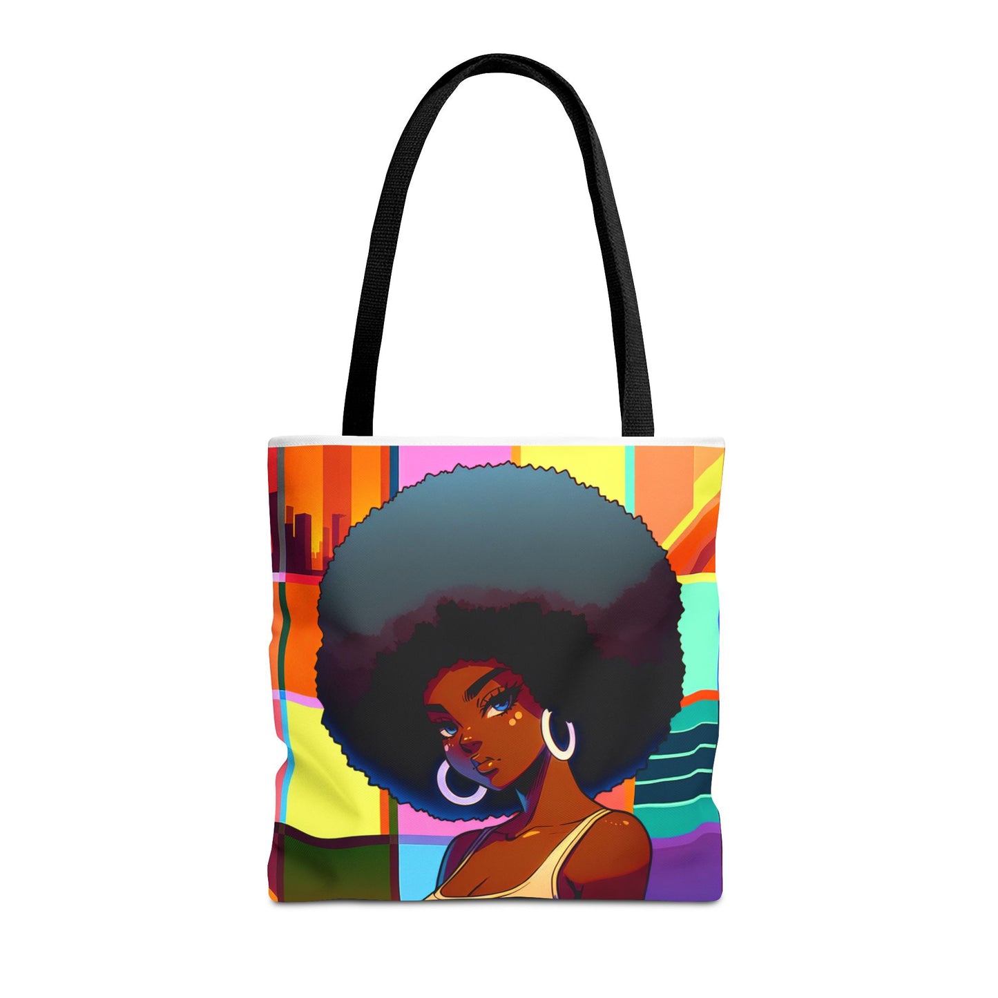 Vibrant Afro-Inspired Art Tote Bag | Stylish Eco-Friendly