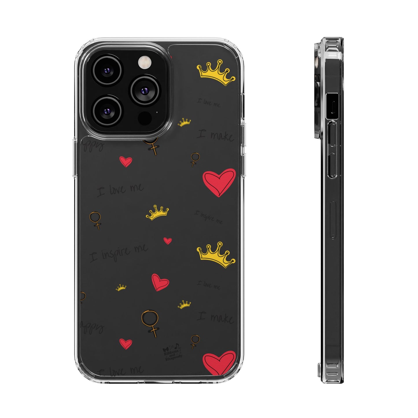 Phone Case - Cute Girly Clear Design