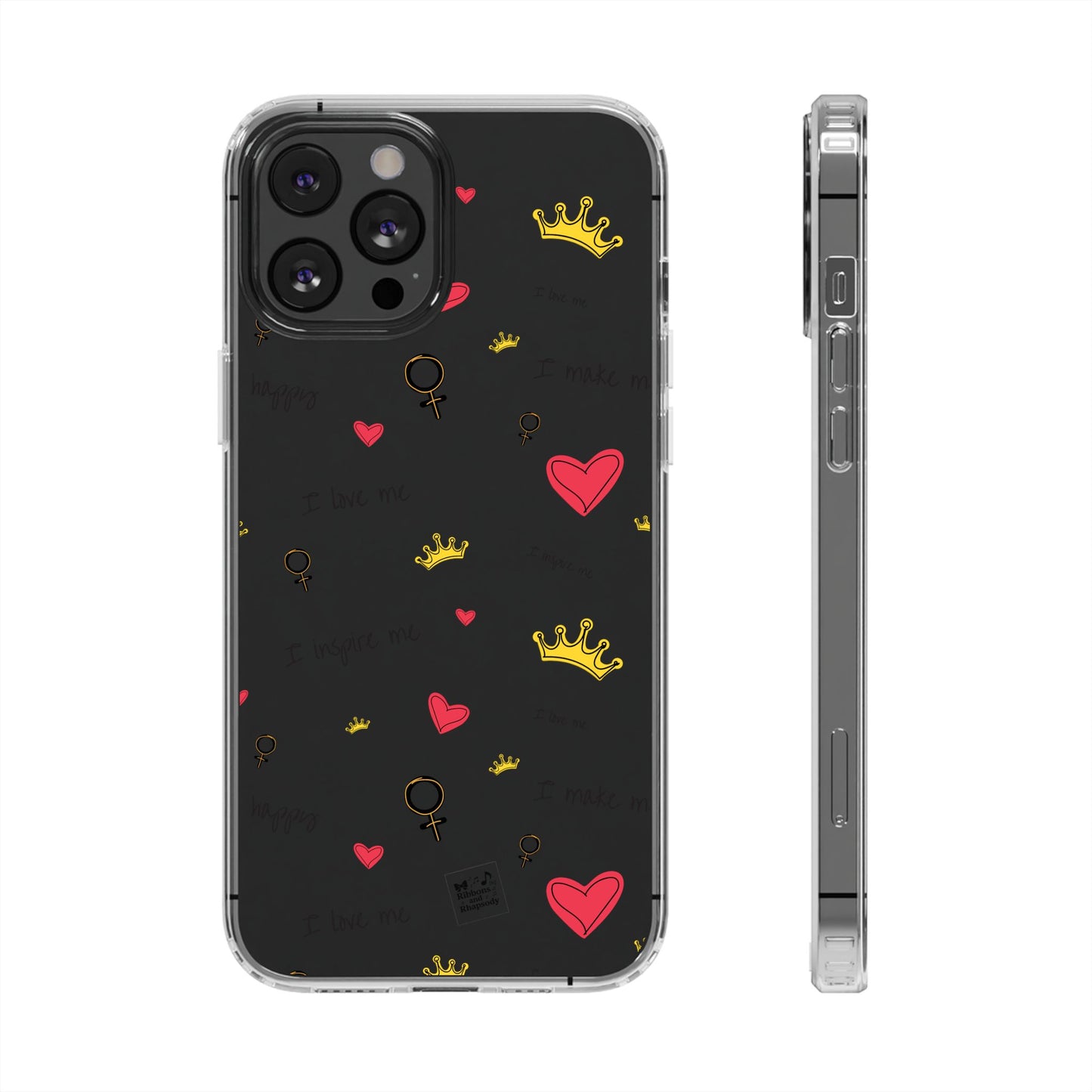 Phone Case - Cute Girly Clear Design