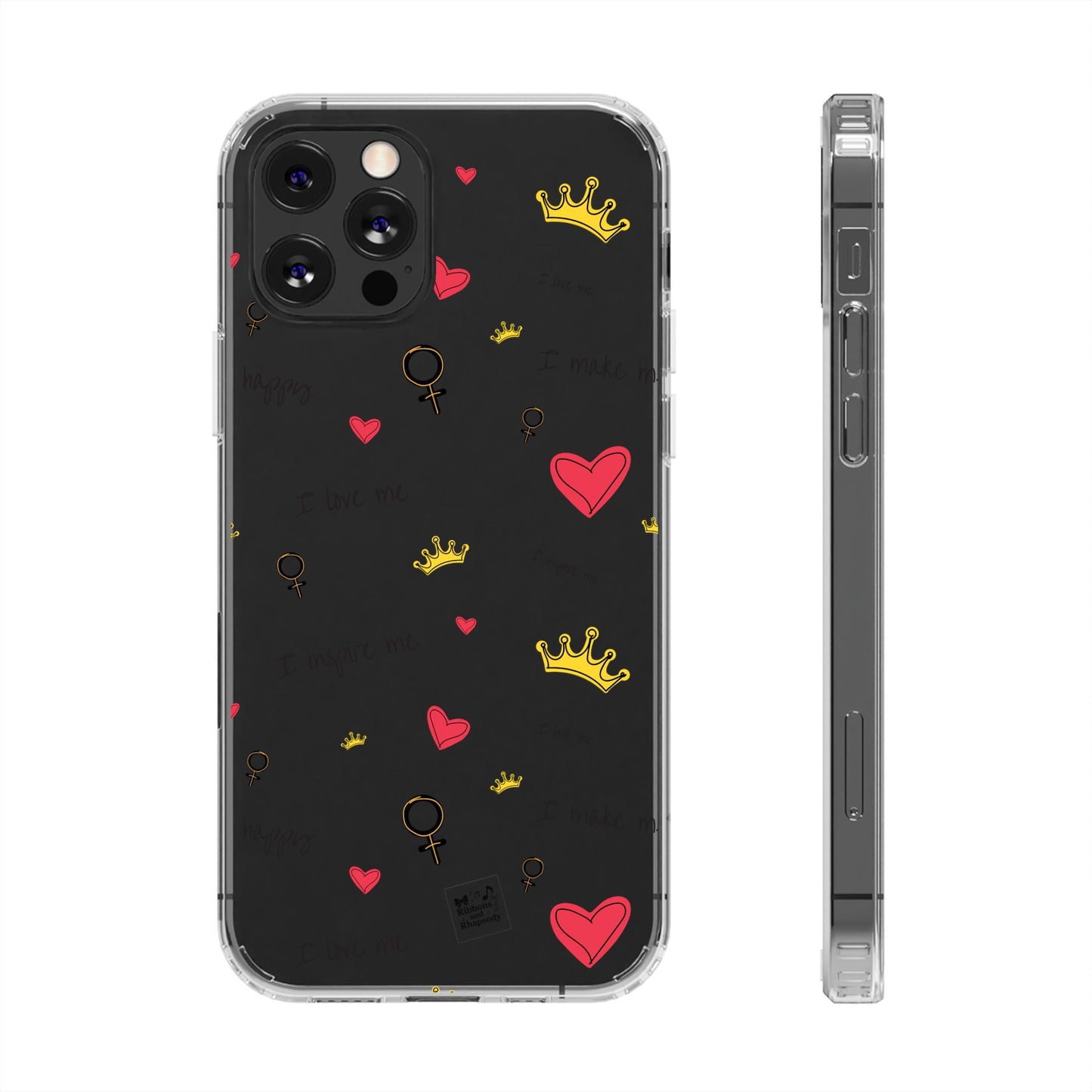Phone Case - Cute Girly Clear Design