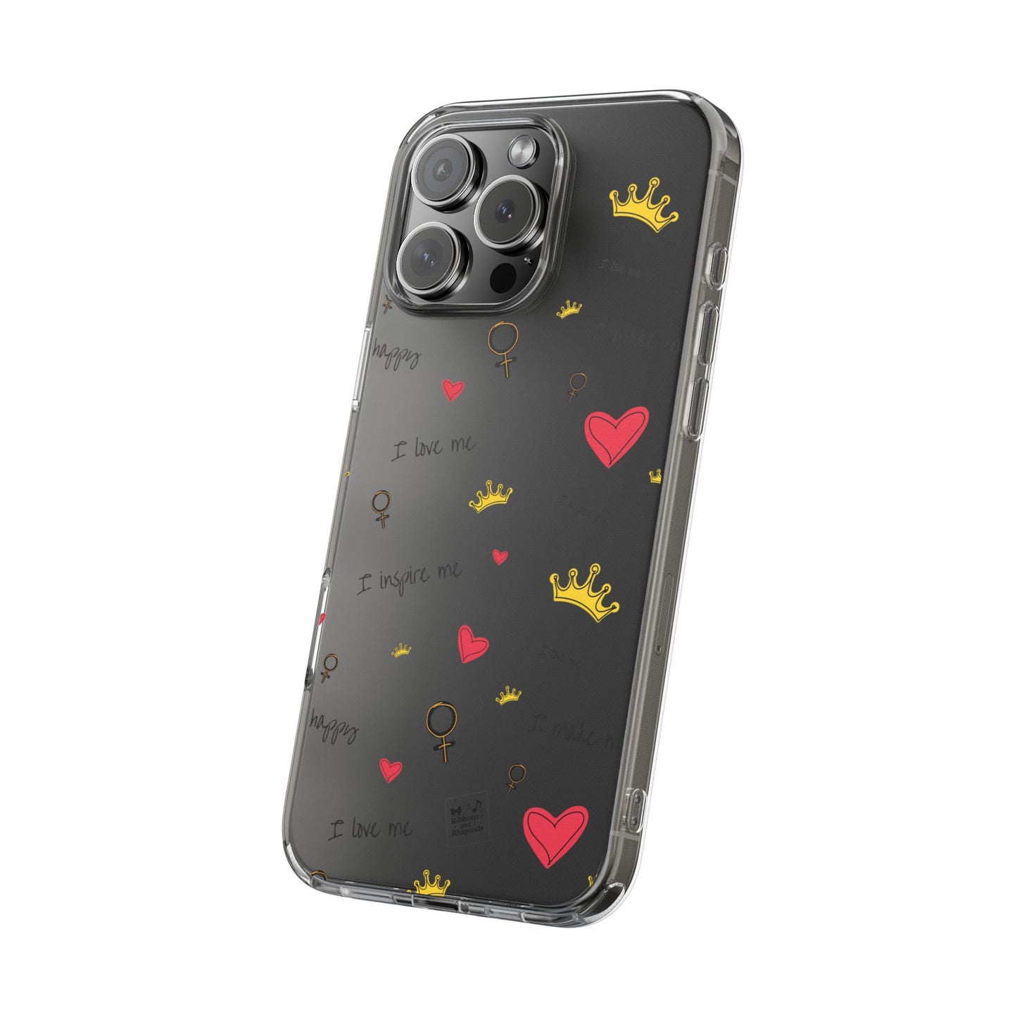 Phone Case - Cute Girly Clear Design