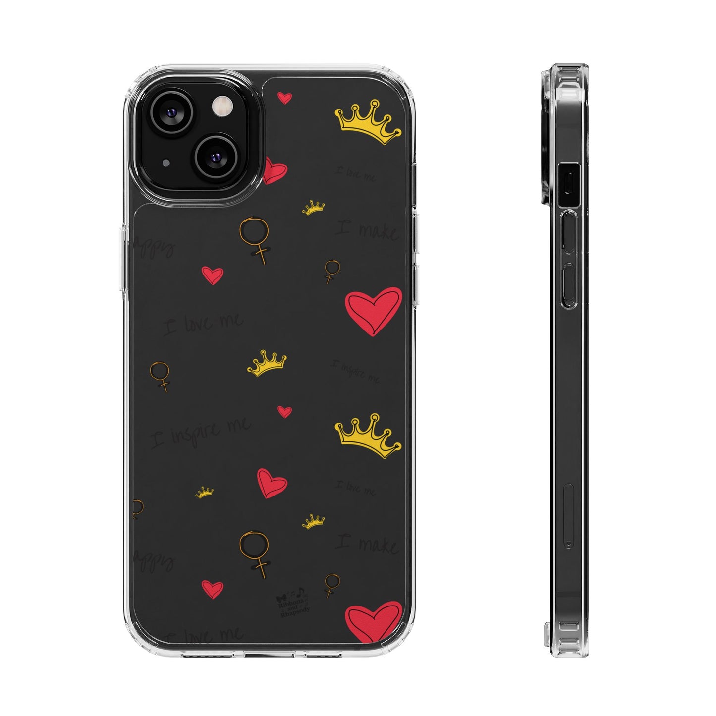 Phone Case - Cute Girly Clear Design