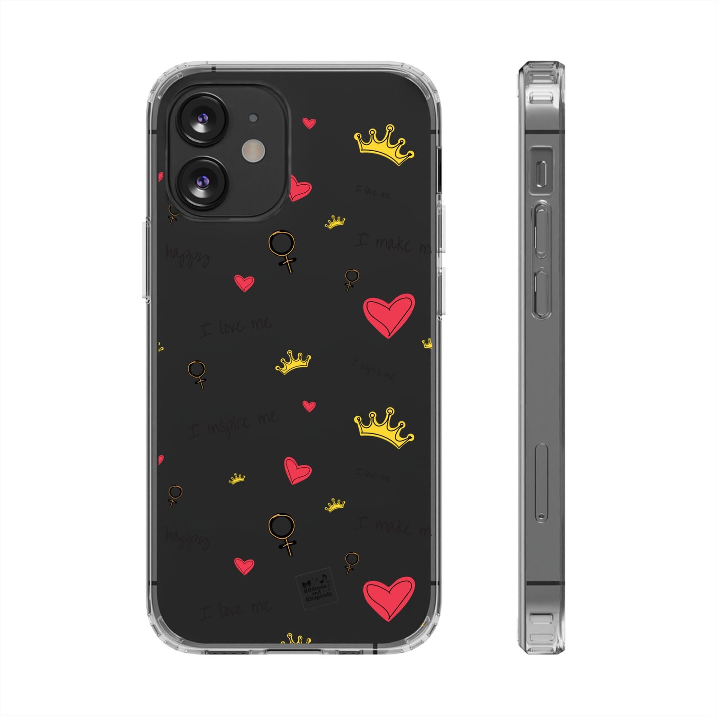Phone Case - Cute Girly Clear Design