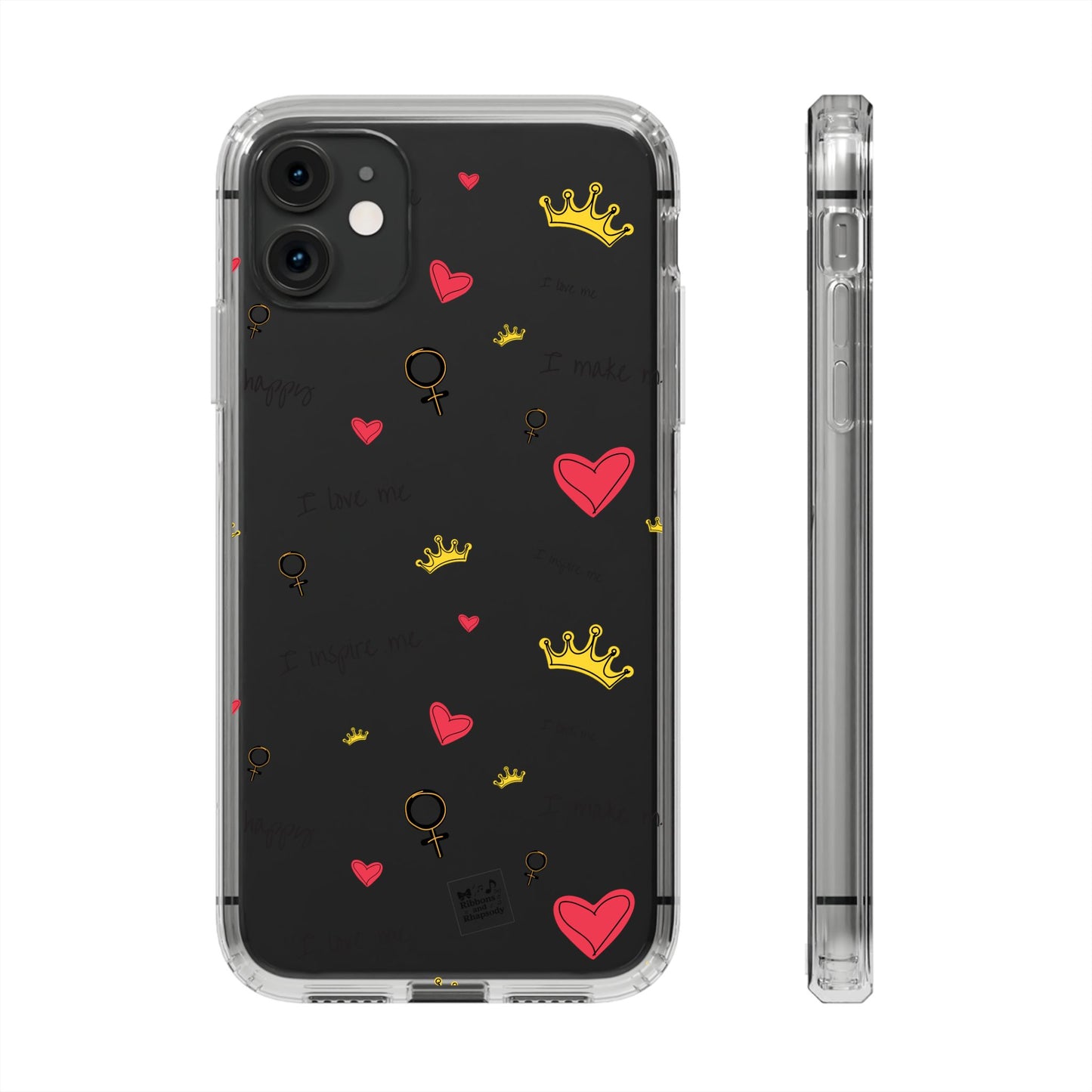 Phone Case - Cute Girly Clear Design