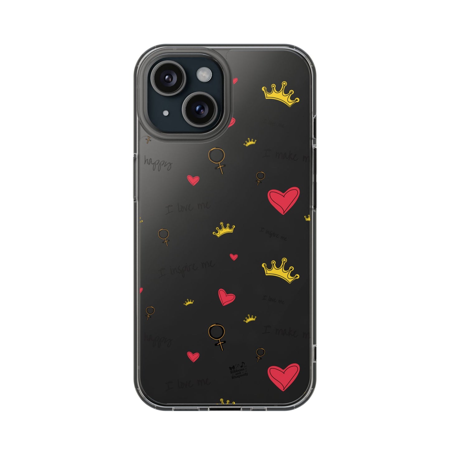 Phone Case - Cute Girly Clear Design