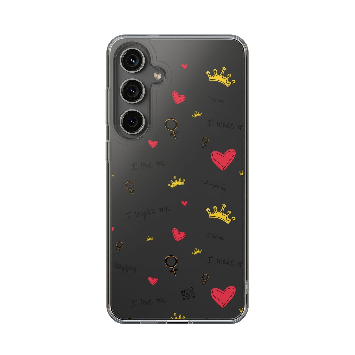 Phone Case - Cute Girly Clear Design