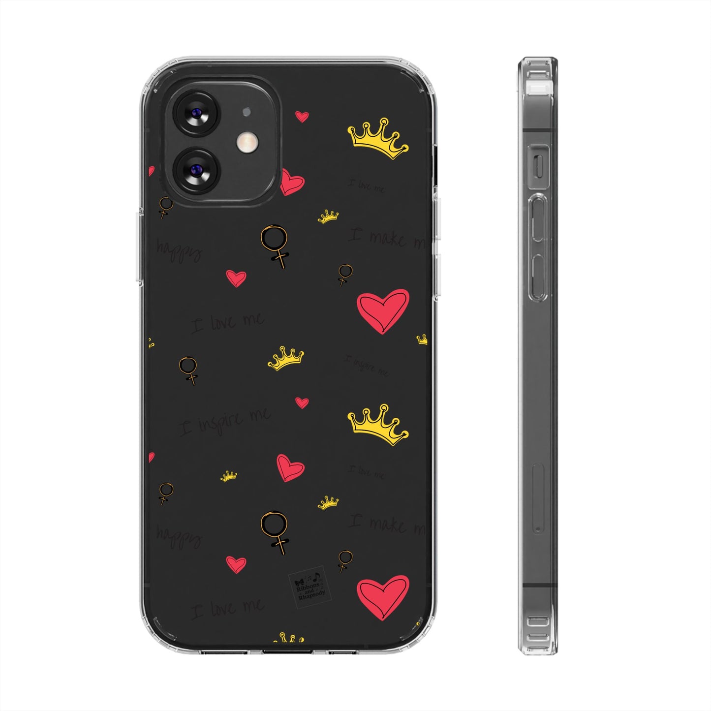 Phone Case - Cute Girly Clear Design