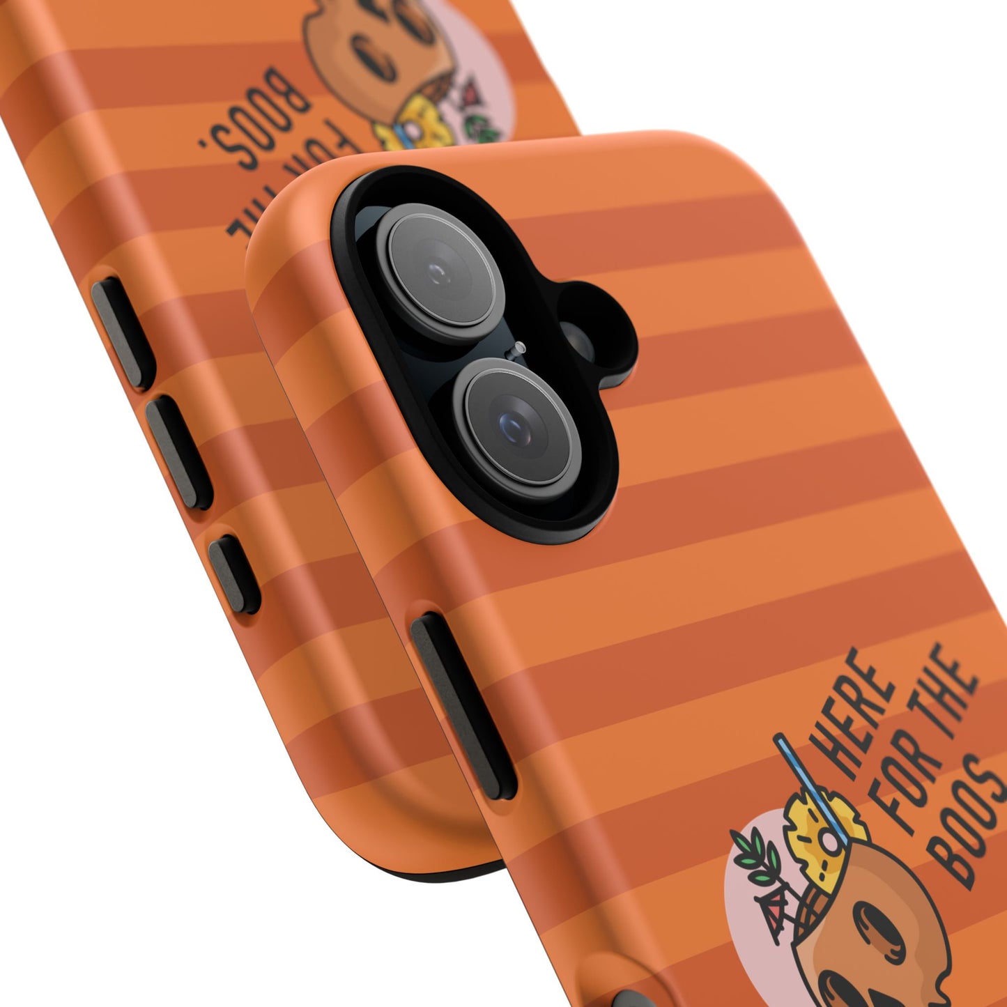 Spooky Season Phone Case, Here for the Boos, Trick or Treat Gifts, Fun Pumpkin Design