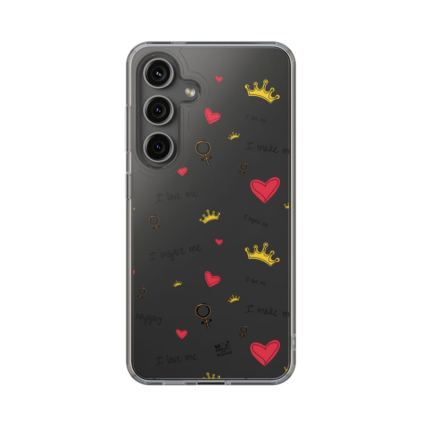 Phone Case - Cute Girly Clear Design