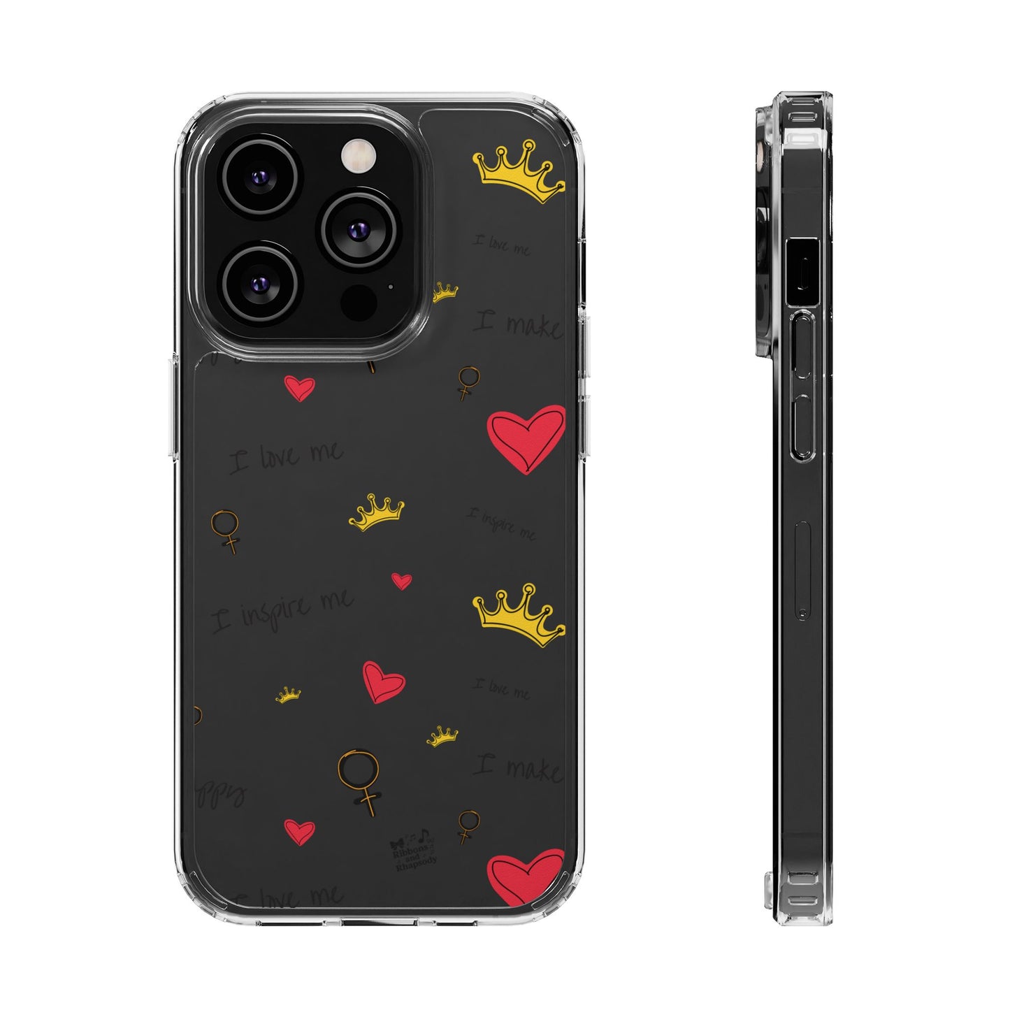 Phone Case - Cute Girly Clear Design