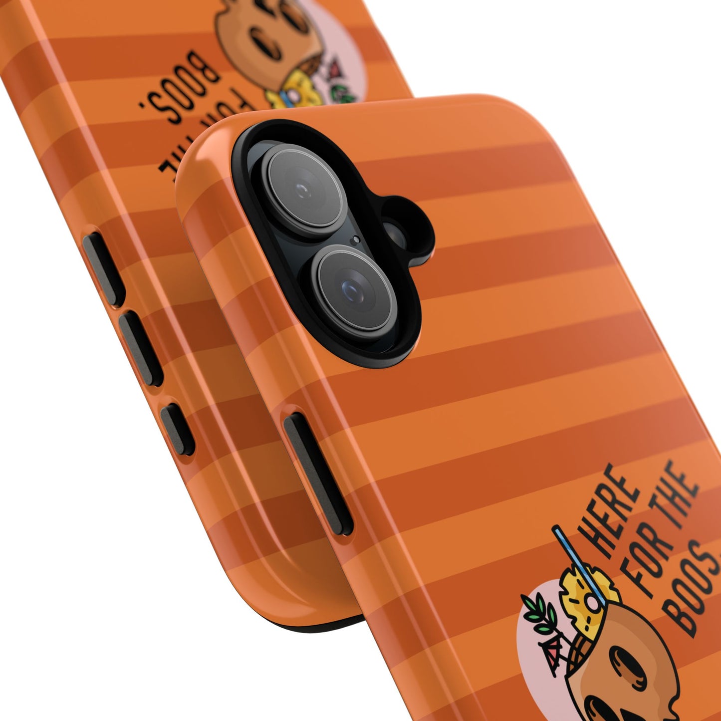 Spooky Season Phone Case, Here for the Boos, Trick or Treat Gifts, Fun Pumpkin Design