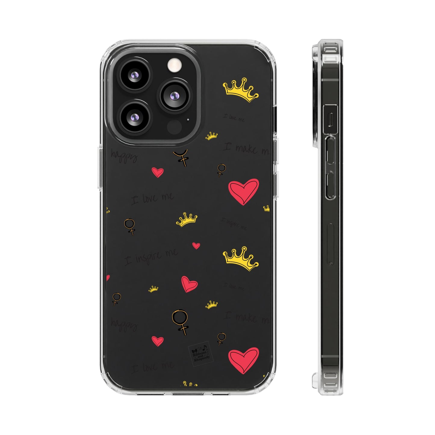 Phone Case - Cute Girly Clear Design